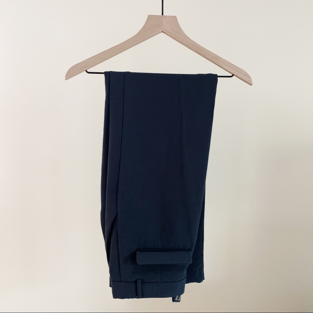 Zara high waisted navy trousers